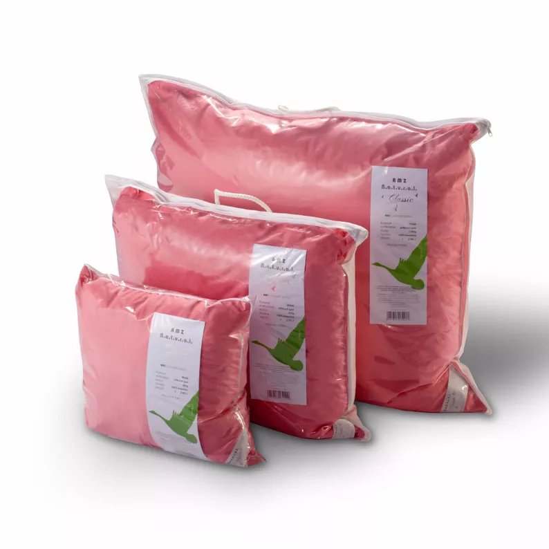 Oreiller en mi-duvet d'oie