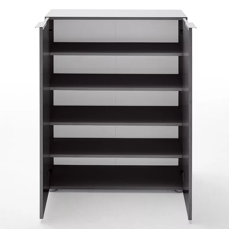 Commode Valentim deux portes gris mat