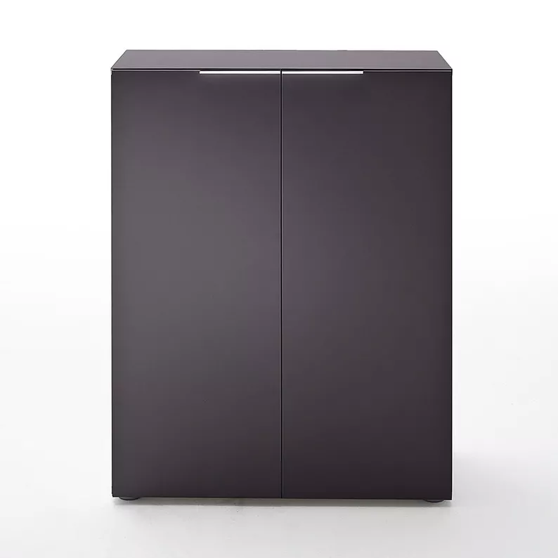 Commode Valentim deux portes gris mat