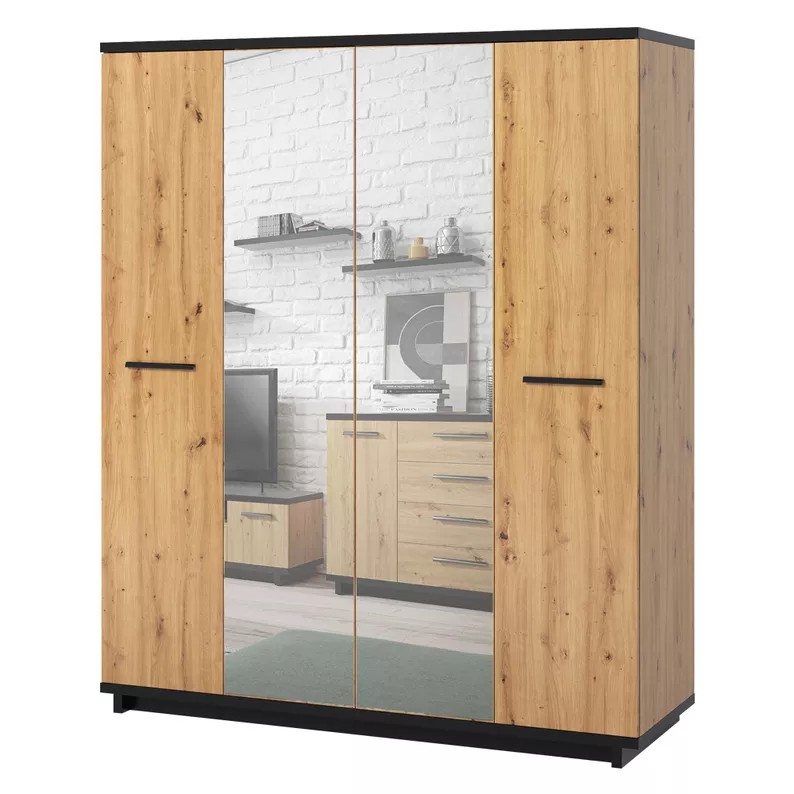 COLLARD Armoire 4 portes avec miroir