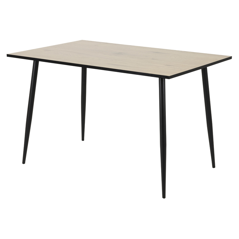 DENASER Table à manger 120x80 cm chêne blanchi