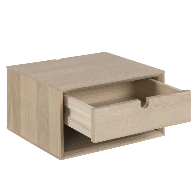 KASTAV Table de chevet chêne avec un tiroir