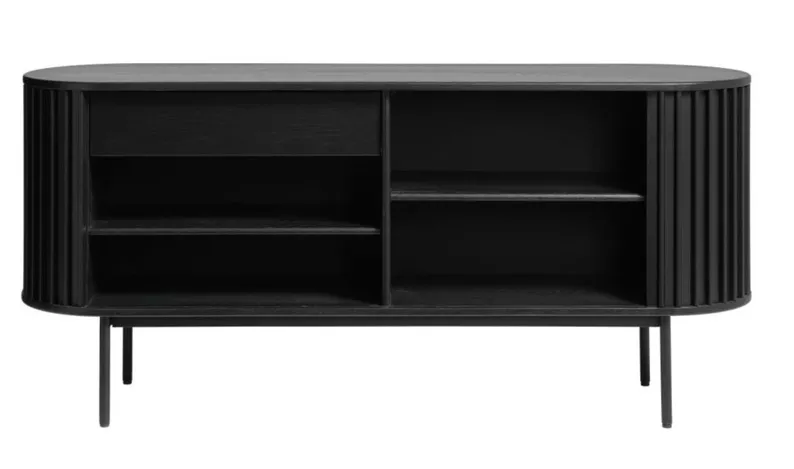 Commode large Ovitties à lamelles noires
