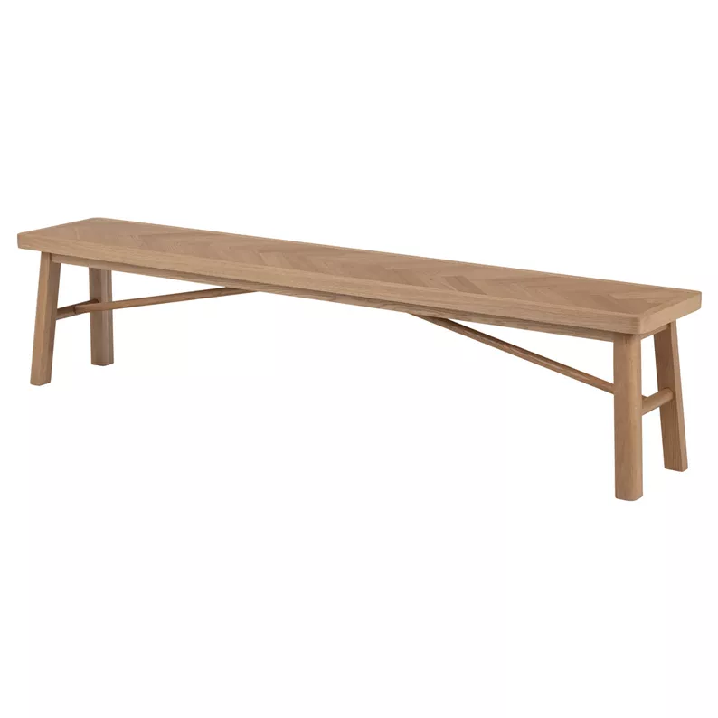 Banc d'entrée Siraca 36x200 cm, bois