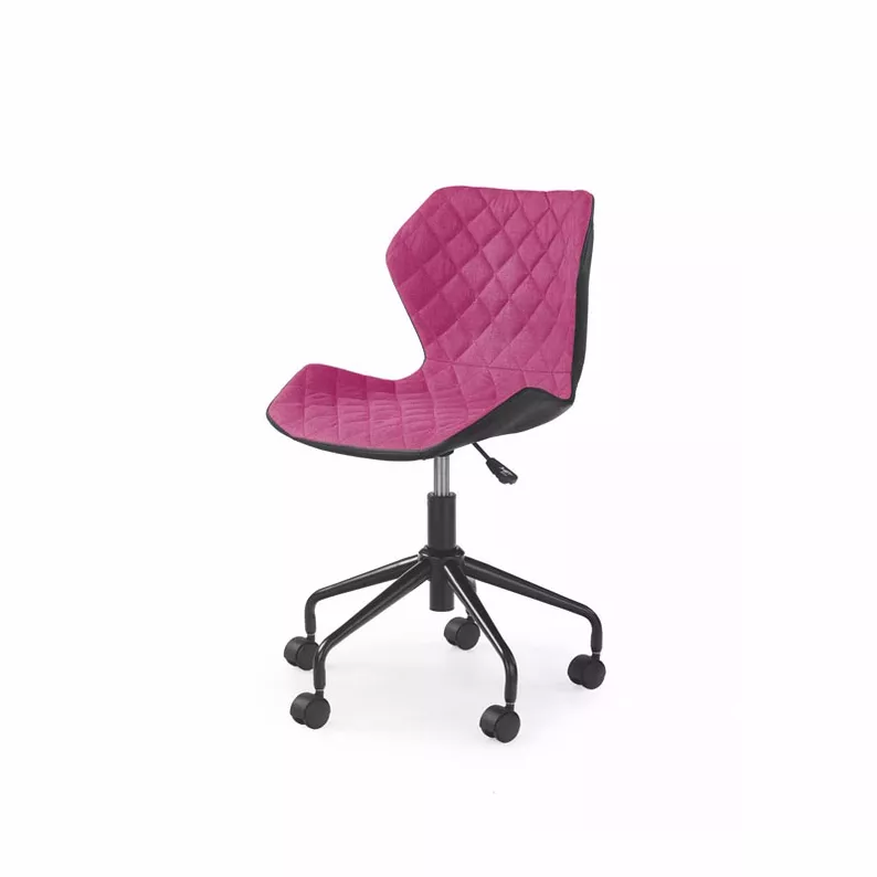 FORINT Chaise de bureau enfant noir / rose