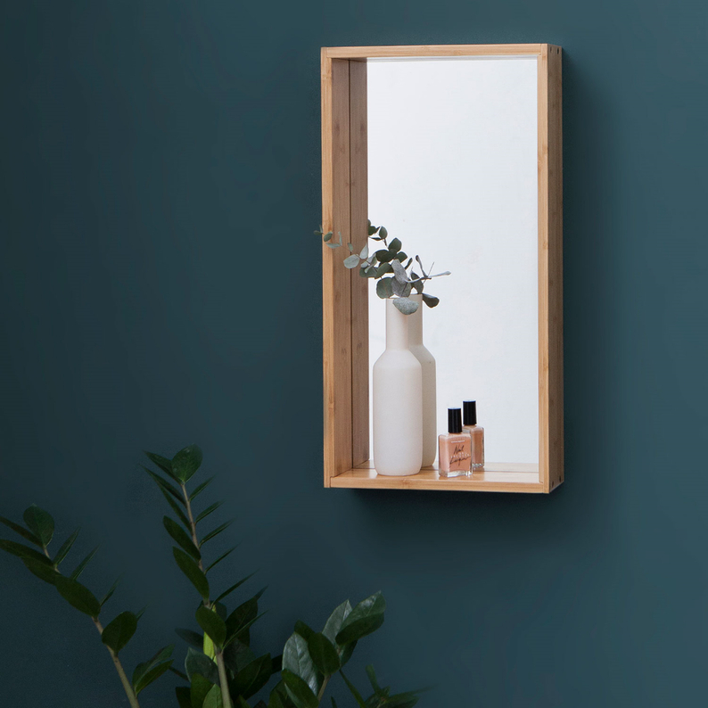 ANICOTTI Miroir avec étagère 50x26 cm