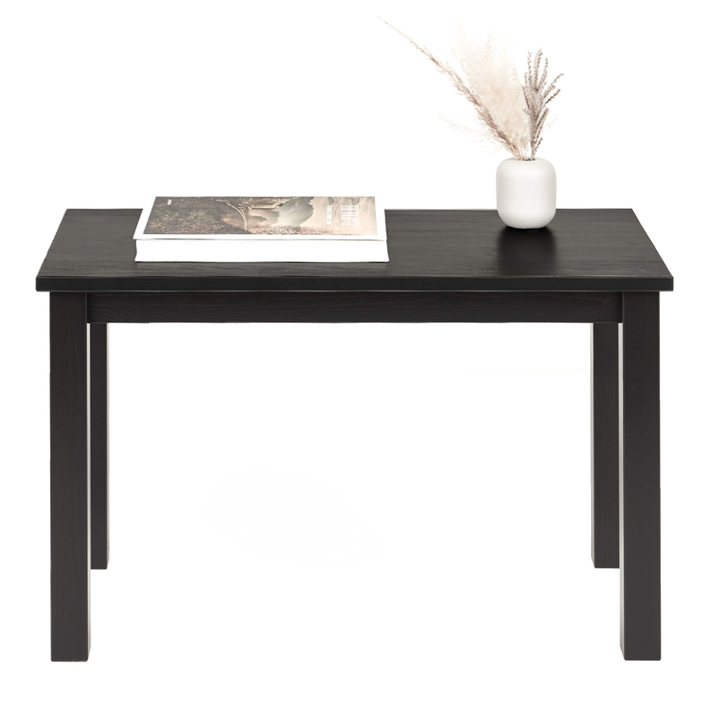 Table basse Silphium 38x75 cm noir