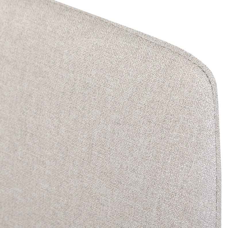 NERROM Chaise tapissée beige tressé en tissu hydrofuge
