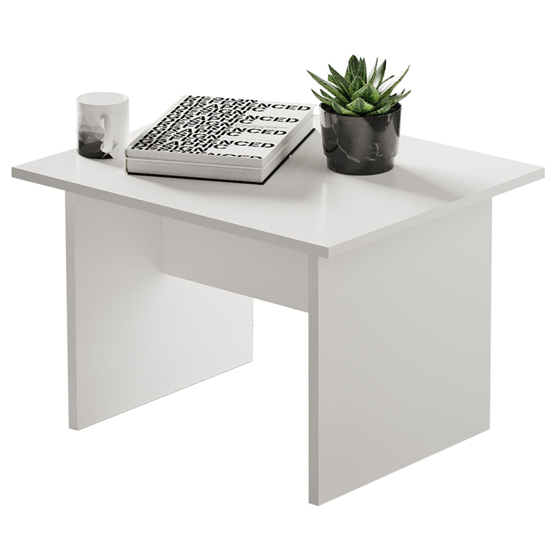 Table basse Voira 50x60 cm blanc