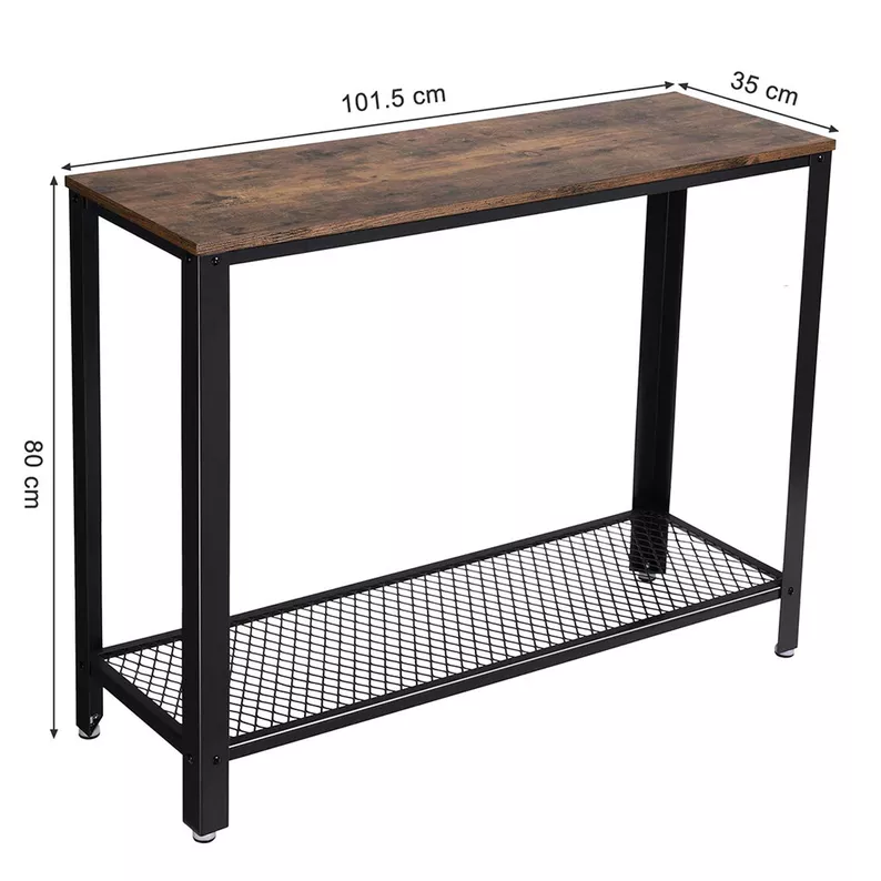Console d'entrée Ramizu 102x35 cm avec étagère