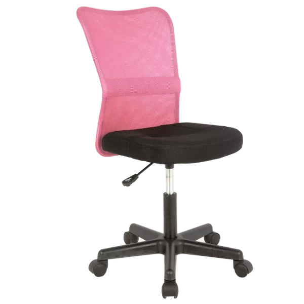 Chaise de bureau Leynar rose - noir