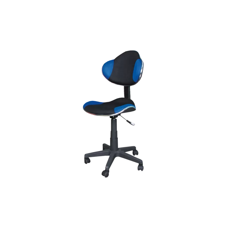 Chaise de bureau Morild noir et bleu