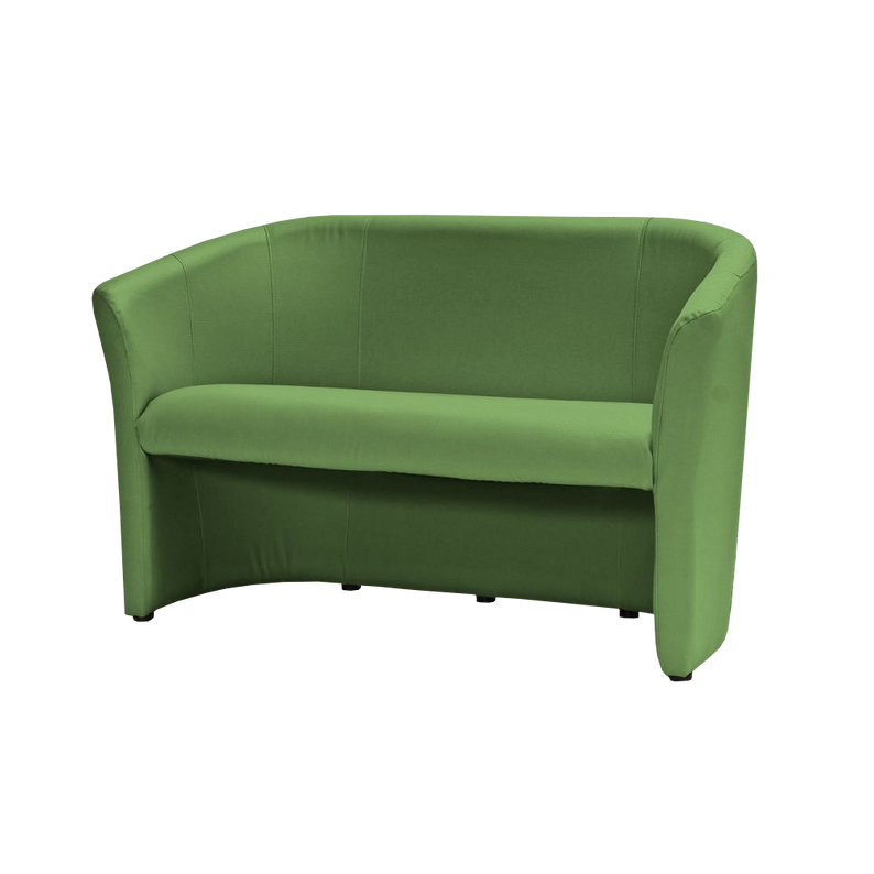 Canapé 2 places en éco-cuir vert Raklev
