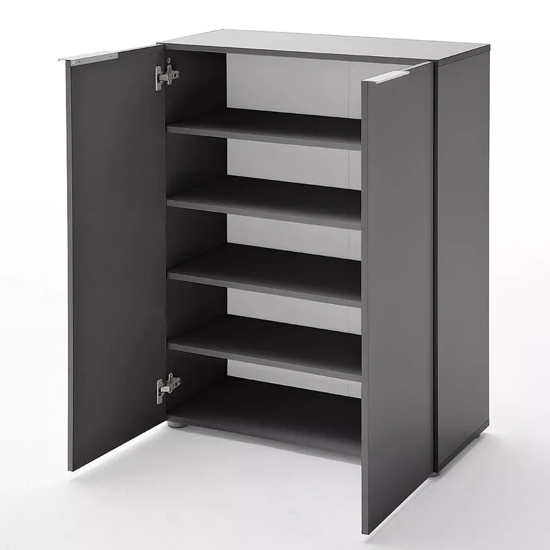 Commode Valentim deux portes gris mat