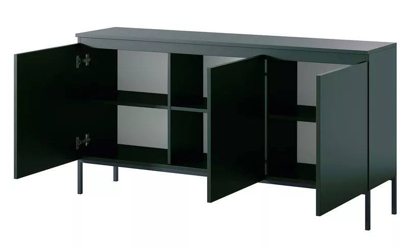 Commode 3 portes Bemmi 150 cm Vert foncé