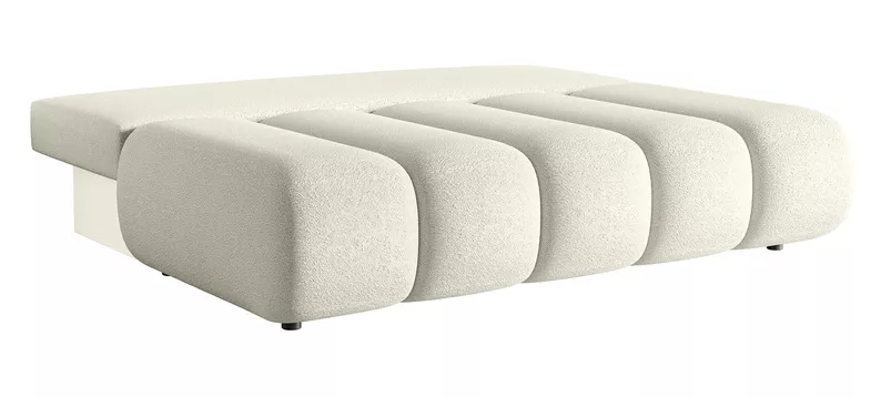Kanapa trzyosobowa Dandelino Mini z funkcją spania kremowa boucle