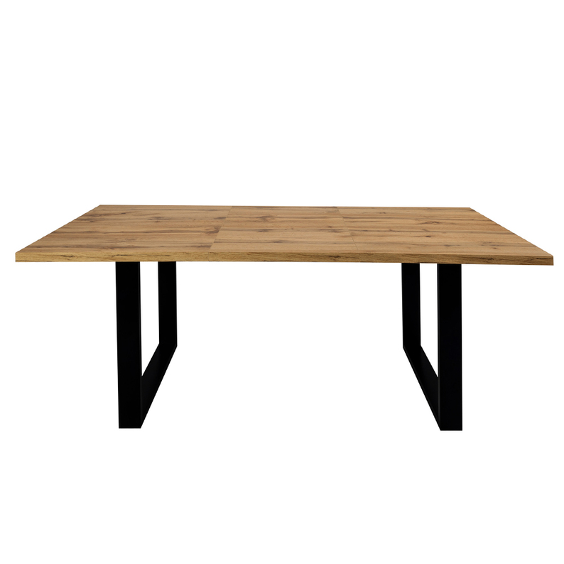LAMECA Table extensible 135-185x85 cm chêne wotan