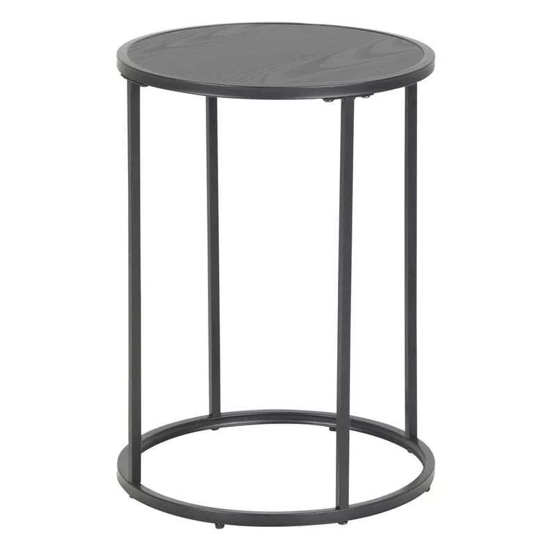 KRAPINA Table basse diamètre 40 cm noir