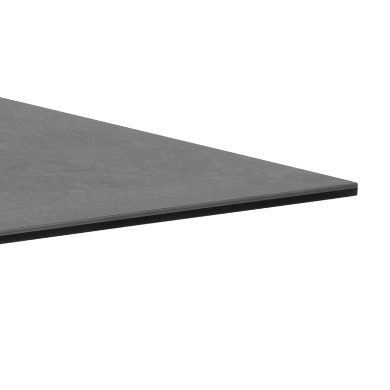 REKORK Table en verre 70x130 cm noir