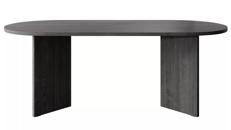 Table Ovo 204 cm Frêne Portland Noir