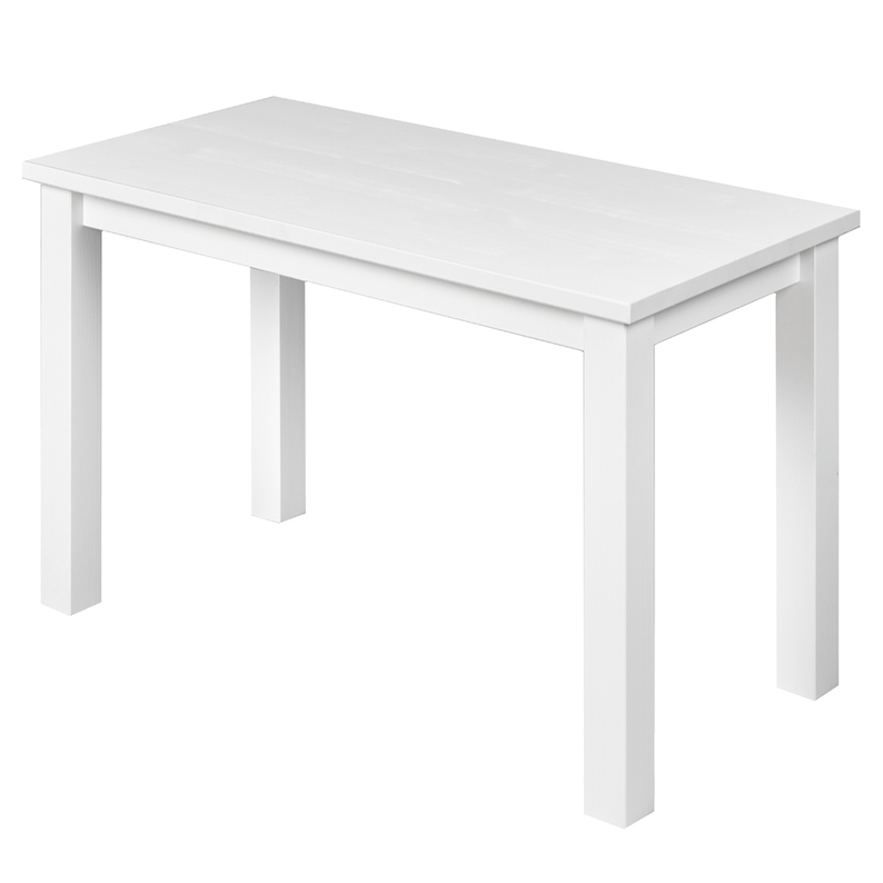 Table basse Silphium 38x75 cm blanc