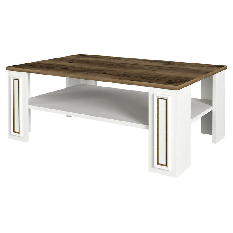 Table basse Tiello 60x90 cm blanc