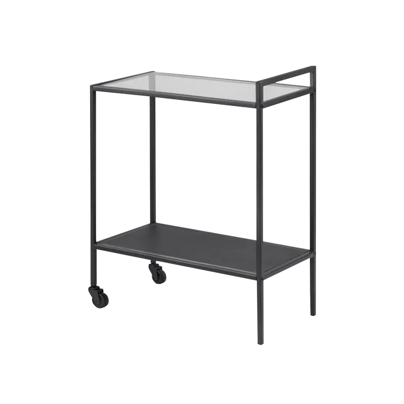 SEAFORD Table basse bar noir - verre