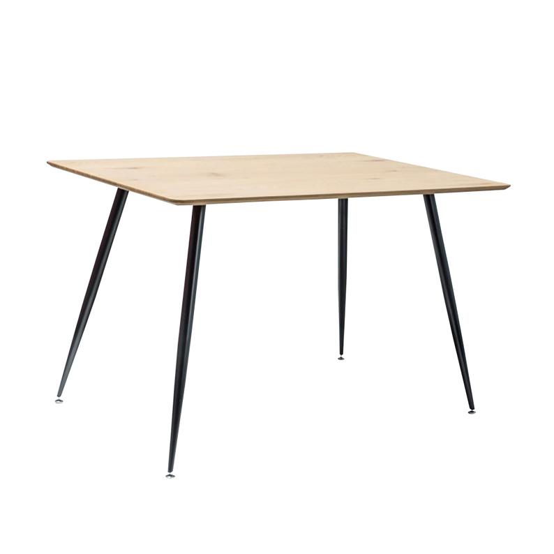 Table Padborg 120x80 cm chêne - noir