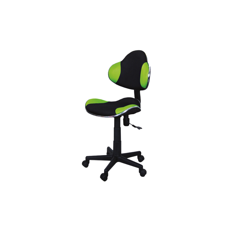Chaise de bureau Morild noir et vert
