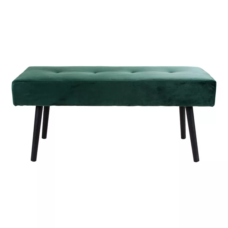 BELICER Banc en velours vert
