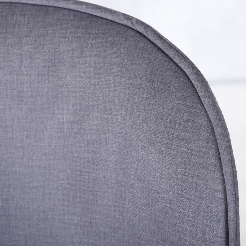 LERCAL Chaise tapissée gris en tissu imperméable