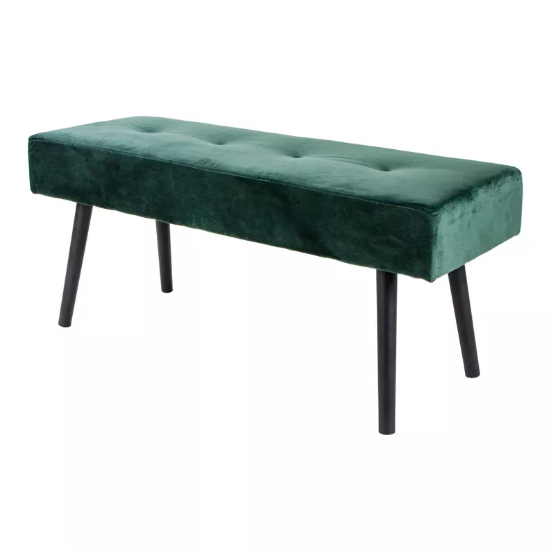 BELICER Banc en velours vert