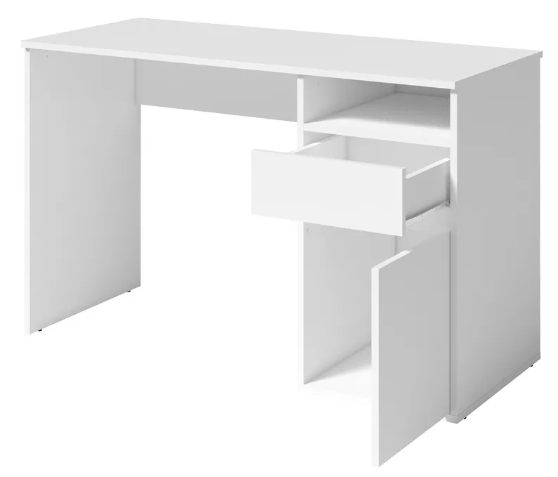 Biurko Billa z szufladą i szafką 120 cm biały
