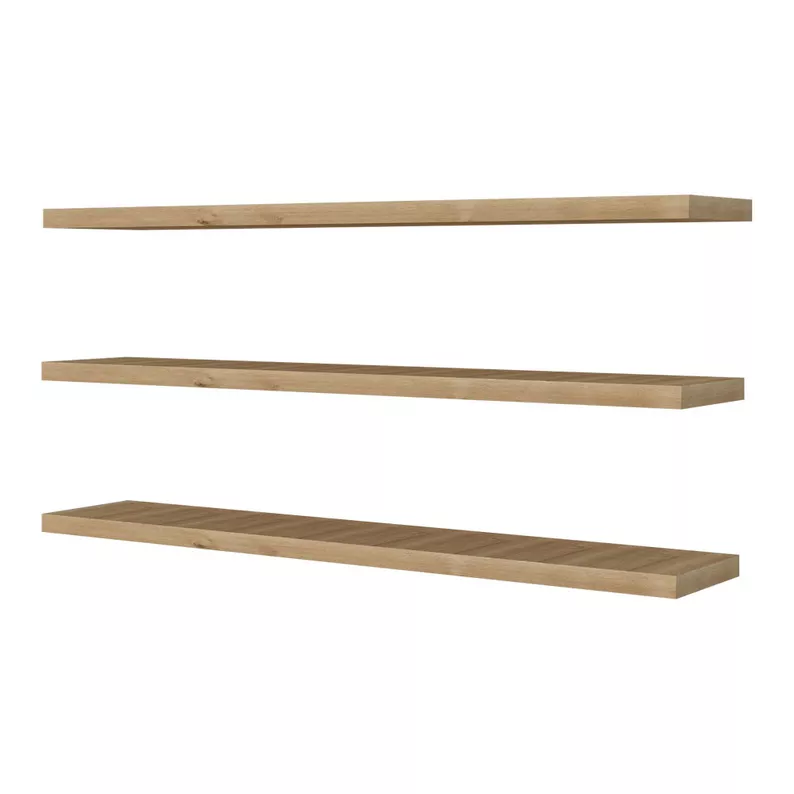 Lot de trois étagères murales Boike au style minimaliste, 60 cm