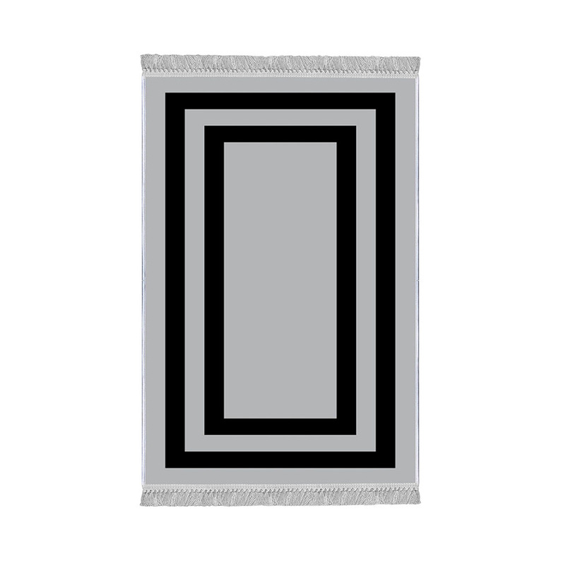 Tapis moderne Vatiged 160x230 noir-gris
