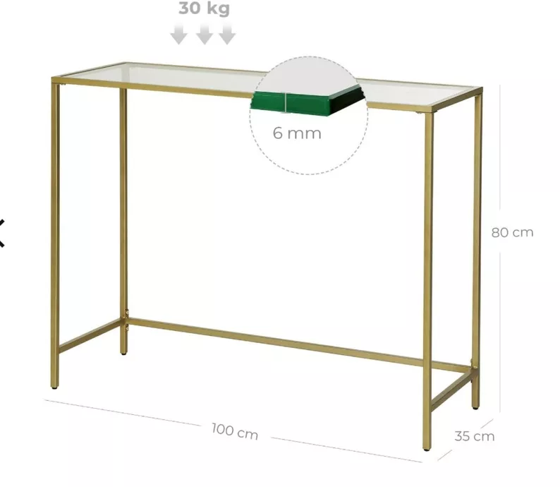 Console Quistle 100x35 cm or