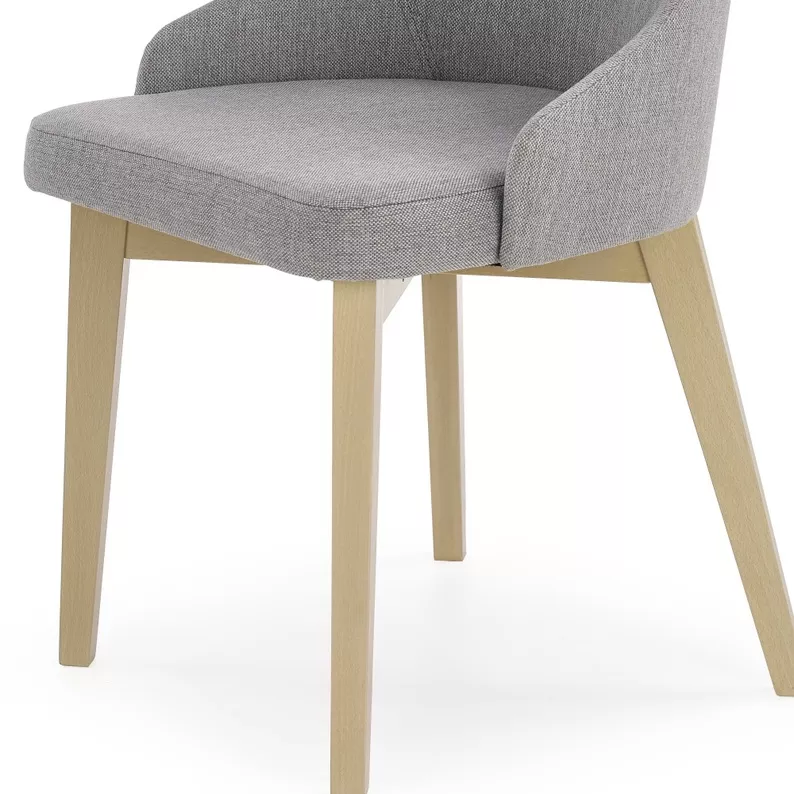 BERLAS Chaise gris / chêne sonoma