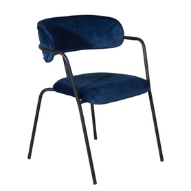 Chaise moderne bleu/noir Linesitive