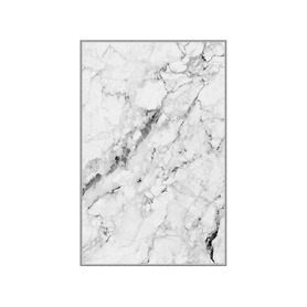 Tapis moderne Flueria 100x200 cm blanc et gris