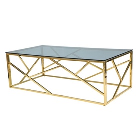 Table basse Vogar 120x60 cm or