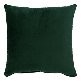 Oreiller avec housse Dagmarri vert velours 40x40 cm