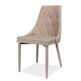 Chaise rembourrée Cornido tissu beige