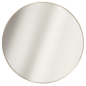 Miroir mural rond Shaunel, diamètre 55 cm, doré