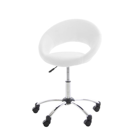 BEREG Chaise de bureau moderne blanche