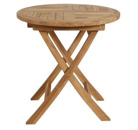 Table de jardin ronde Mativer 70 cm en bois de teck