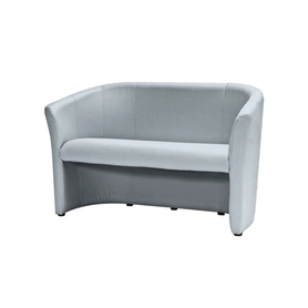 Canapé 2 places en éco-cuir gris Raklev