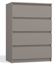 Komoda Malwa z czterema szufladami 70 cm szara