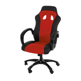 METS Chaise de bureau noir / rouge