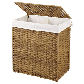ZERES Panier à linge marron