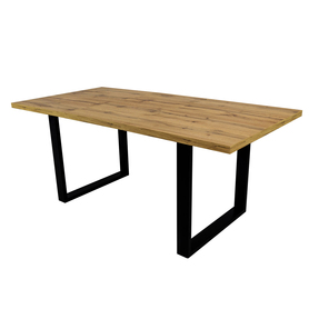LAMECA Table extensible 135-185x85 cm chêne wotan